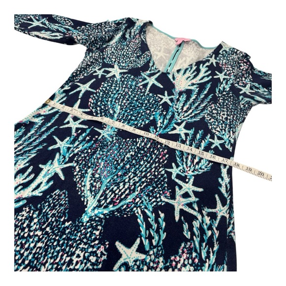 Lilly Pulitzer Floral Print Coverup with Pink and Green Accents - Picture 4 of 12